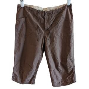 Columbia Women's Brown Hiking Capri Shorts Size Large